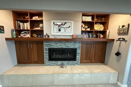 Common area fireplace