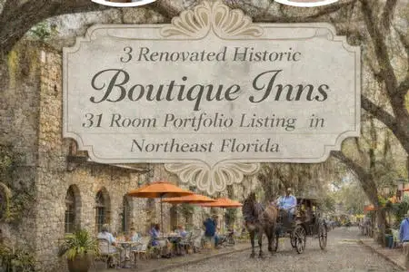 3 Renovated Historic Boutique Inns (31 rooms) + Commercial Parking Lot inn for sale