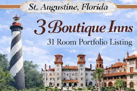 3 Renovated Historic Boutique Inns (31 rooms) + Commercial Parking Lot inn for sale