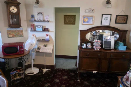 downstairs Lobby refreshment station