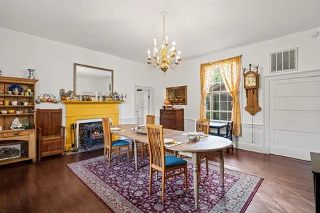 the dining room for serving guests
