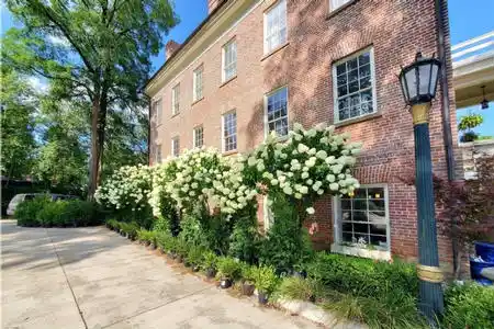 Side facade of property