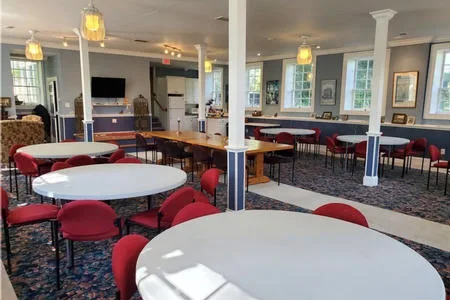 Conference room seats 60 comfortably